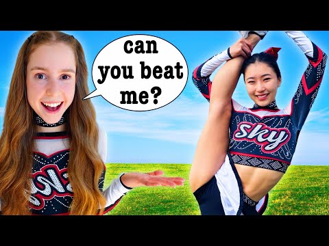 Gymnast Tries Cheerleading!