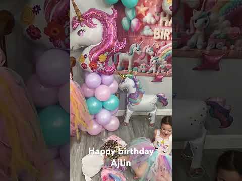 Happy birthday Ajlin #FYP #Birthday #Happy #Kids #YouTubeShorts