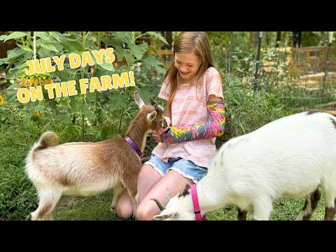 ✨FARM VLOG!!! ✨Seeing my animals after a week, getting projects done and more! 🐔🐐🐑