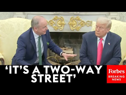 WATCH: Taoiseach Micheál Martin Refutes Trump Directly To His Face About Ireland Taking US Business