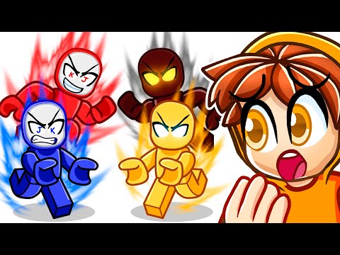 KJ vs JUN vs JK vs SHINJI in Roblox Strongest Battlegrounds...