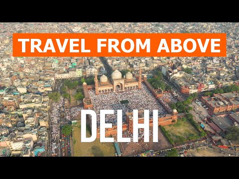 Delhi from drone | 4k video | India, Delhi from above