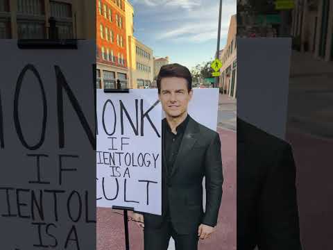 Tom Cruise protesting Scientology | Feb 21, 2025