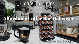 HOUSE TO HOME: SPRING COFFEE BAR DECORATE |🌸 2025 🌸 SPRING DECORATIONS IDEAS | HAUL #coffee