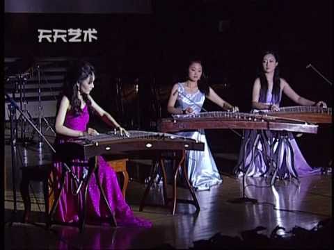 古箏、雙箏伴奏：月兒高 Traditional GuZheng music: The Cresting Moon