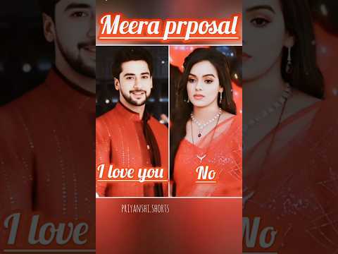 Meera love proposal 💞🥰 with lovers#serial#short#dangletv#viralshort#yt#mannsundar#deewani#youtube