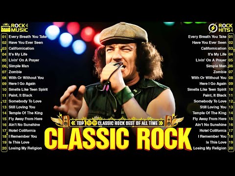 Guns N' Roses, Aerosmith, Nirvana, ACDC, Queen, Bon Jovi, Scorpions🔥Best Classic Rock Of 70s 80s