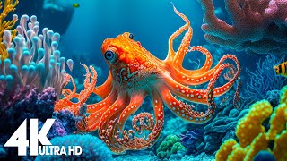 Music of Underwater Wonders + Relaxing Music - The Best 4K Sea Animals for Relaxation