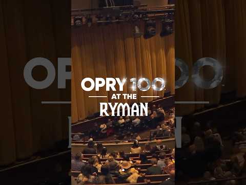 Opry 100 kicks of at the Ryman! #opry #nashville #100 #ryman