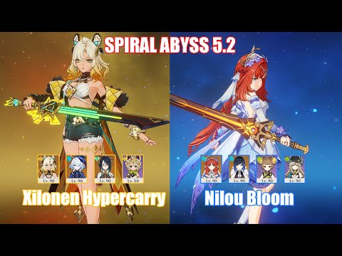 C0 Xilonen Hypercarry & C0 Nilou Bloom | Spiral Abyss 5.2 | Genshin Impact