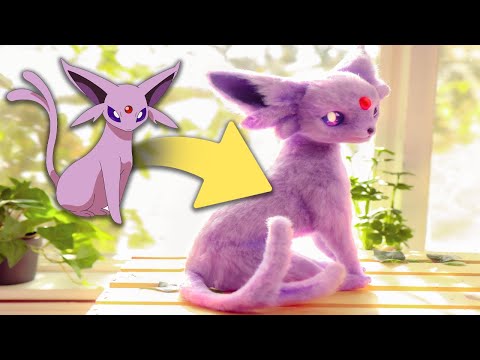 I made a REALISTIC Espeon l DIY Pokémon Art Doll