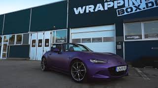 CARPORN MAZDA MX5 - NEW MODEL - WRAPPED MATT VIOLETT - FOLIERT - WRAPPINGBOX