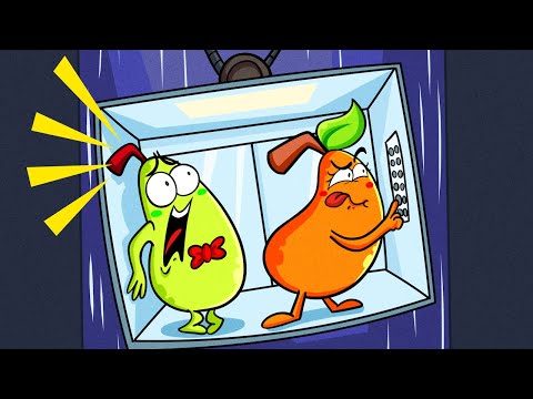 LIVE: Stuck in an Elevator for 24 Hours | Funny Adventures of Pear Couple