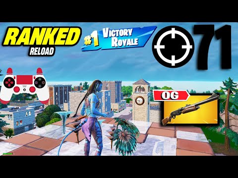 71 Elimination Solo Vs Squad "Elite Ranked RELOAD” Gameplay Wins (Fortnite Chapter 6 PS4 Controller)