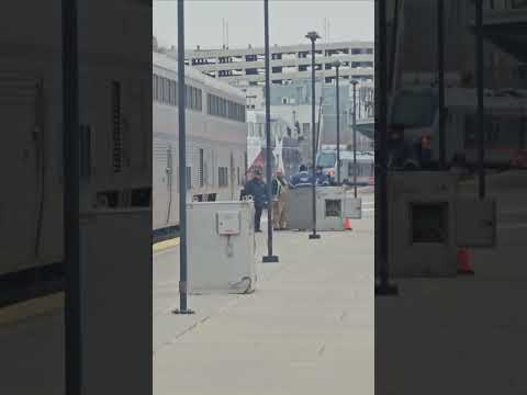 TRE Departing Fort Worth Central Station through Amtrak cars 1-20-25