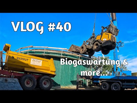 Farm-Vlog #40 Die Revision der Biogasanlage steht an. Außerdem wirft die Maisernte ihr Schatten