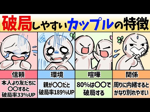 【破局】すぐに別れてしまうカップルの特徴７選