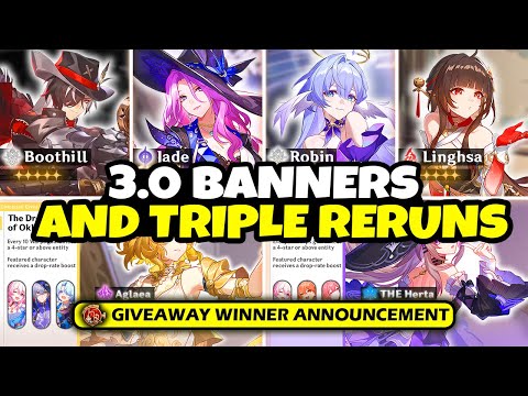 NEW UPDATE! 3.0 RERUN BANNERS AND LIMITED BANNERS | THE HERTA, ROBIN, LINGSHA - Honkai: Star Rail