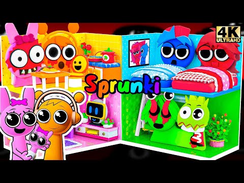 Incredibox Sprunki 💖 Build All COUPLE Love SPRUNKI House with Pinki & Oren Room from Cardboard