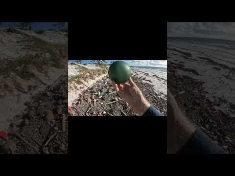 Nice green glass float