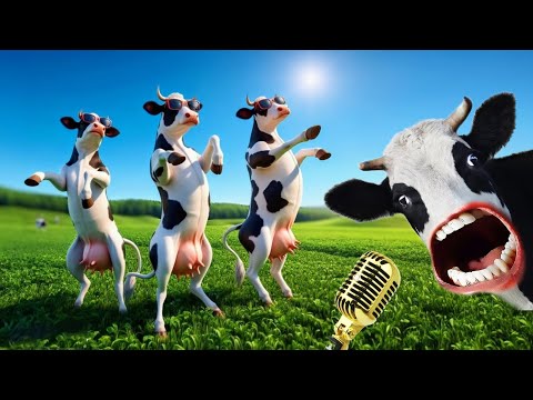 FUNNY COW DANCE FOR 14 MINUTES STRAIGHT | Cow Song & Cow Videos 2024 | Cow dance mix | dancing cow