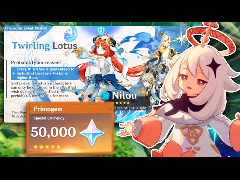 What Can 50,000 PRIMOGEMS Get You On Nilou's Banner? (Genshin Impact)