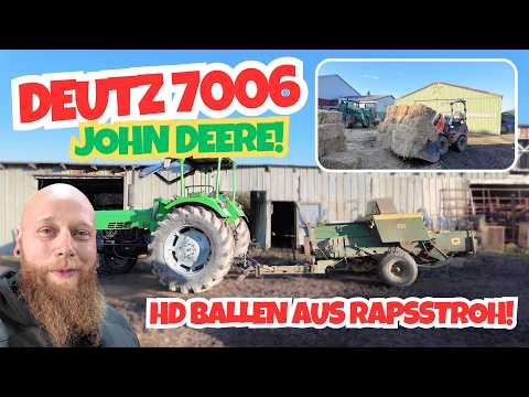 Bekommen wir die Claas Presse wieder zum Laufen? / Raps HD Ballen - FarmVLOG#1041