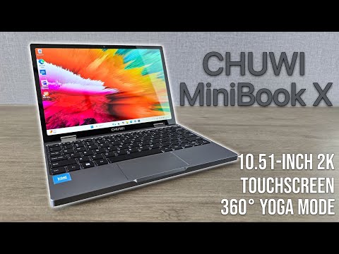 CHUWI MiniBook X Review: Compact Laptop with 2K Touchscreen Display & Yoga Mode!