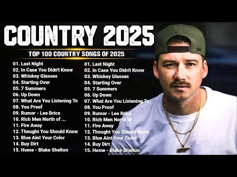 Country Songs 2025 🔴 Luke Combs, Chris Stapleton, Brett Young, Luke Bryan, Kane Brown, Morgan Wallen