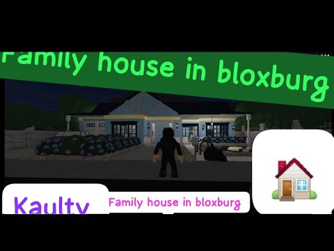 !I Build an decorated a family house 🏠in bloxburg!(roblox)