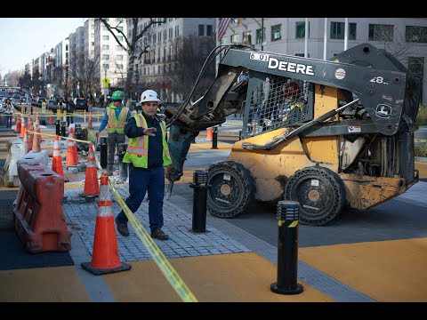 Black Lives Matter plaza mural removed: Raw footage shows dismantling amid Trump DEI policies