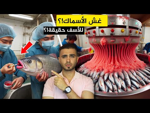 احذر من الأسماك المغشوشة😱غشها بطرق ماكرة😱كيف تفرق بين السمك الطازج والمغشوش🤔