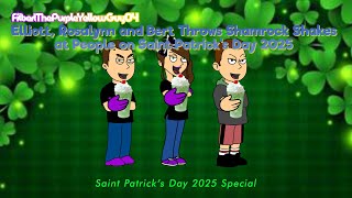 Elliott, Rosalynn and Bert Throws Shamrock Shakes at People on SPD 2025 (ST. PATRICK'S DAY SPECIAL)