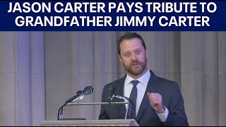 Jason Carter delivers a eulogy for his grandfather Jimmy Carter