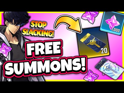 20 FREE SUMMONS, ESSENCE & MORE! STOP SLACKING! DAILY REWARDS! [Solo Leveling: Arise]