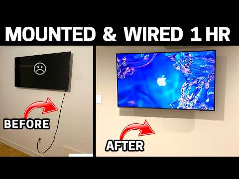 How to Legally Mount Your TV & Hide the Wires - Adding an Outlet