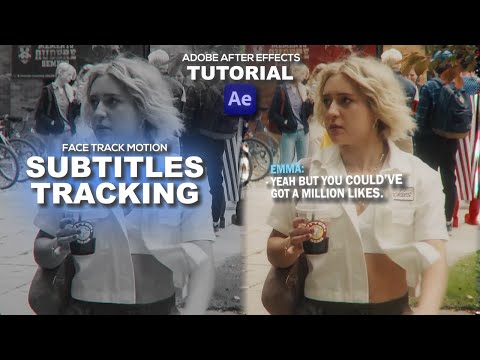 text following face ; subtitles tracking ; after effects tutorial