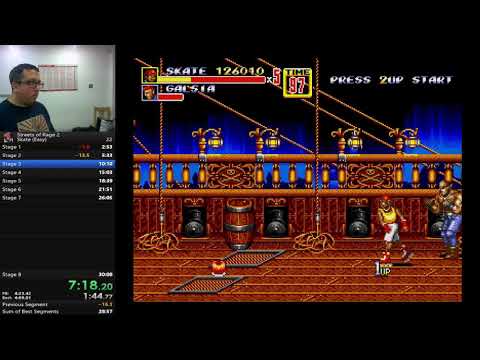 Streets of Rage 2 Speedrun in 29:32 using Skate on Easy mode