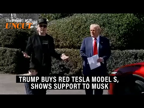 Trump buys red Tesla Model S to show support for Elon Musk amid declining sales