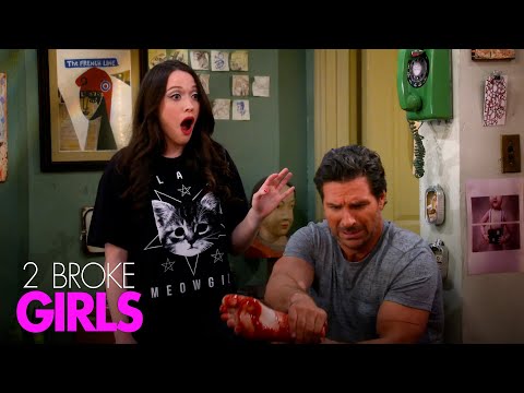 Max's Boyfriend Steps on a Nail | 2 Broke Girls