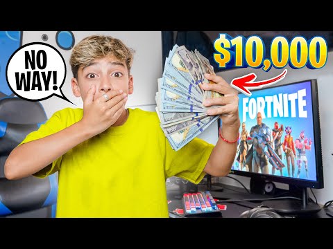 I WON 10,000 Playing Fortnite!! (OMG)