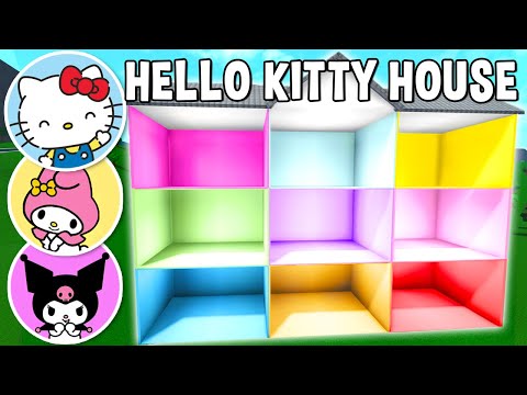 Bloxburg HELLO KITTY CHARACTERS House CHALLENGE!