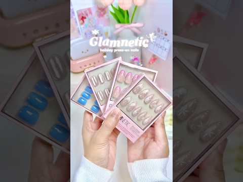 glamnetic christmas press on-nails​⁠  #shorts #fyp #shortvideo