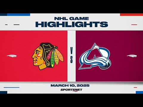 NHL Highlights | Blackhawks vs. Avalanche - March 10, 2025