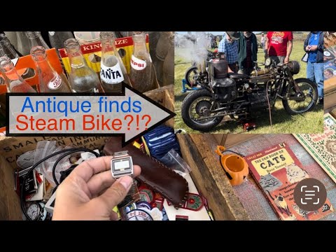 A steam powered motorcycle, trackside picking and Model T races!