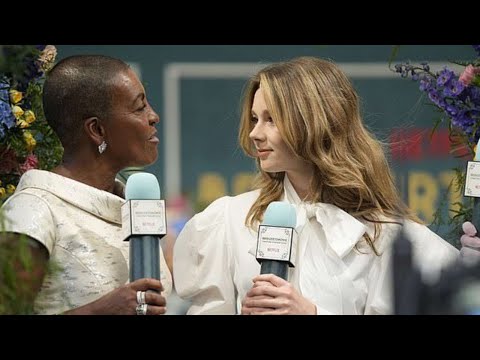 Claudia Jessie and Adjoa Andoh at the Bridgerton Season 3 Screening in Warsaw, Poland