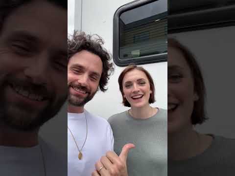 Charlotte Ritchie and Penn Badgley ❤️ #pennbadgley #podcast #comedy