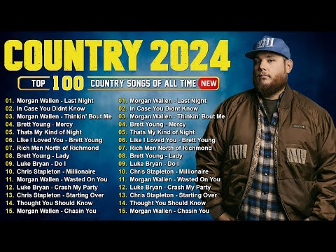 Country Music 2024 - Luke Combs, Morgan Wallen, Luke Bryan, Chris Stapleton, Brett Young, Kane Brown