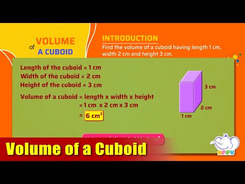 G4 - Module 42 - Introduction - Volume of a Cuboid | Appu Series | Grade 4 Math Learning