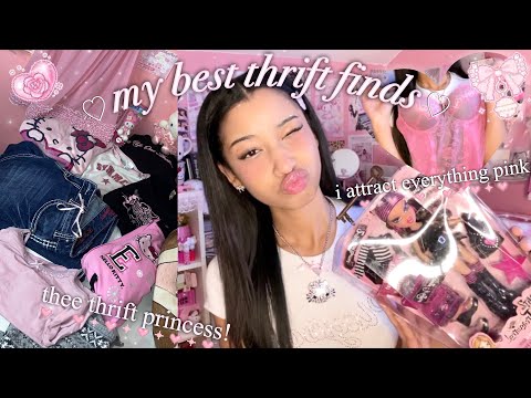 my best thrift finds ever + try on ♡ pink & girly!